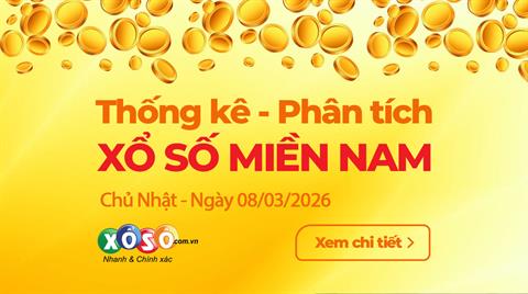 Thống Kê XSMN 08/03/2026 - Tổng Hợp Xổ Số Chủ Nhật Ngày Mùng 8/3