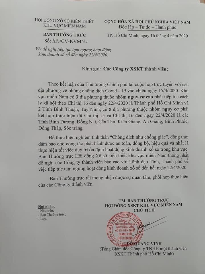 Chinh thuc tam dung xo so kien thiet thu do den het ngay 22/4