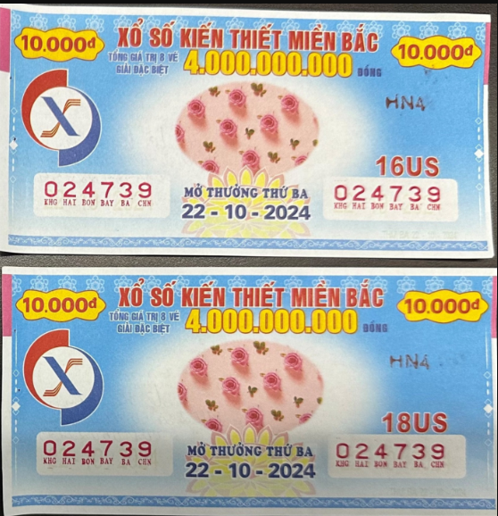 Hình ảnh 5 vé xổ số miền Bắc trúng 2,5 tỷ đồng ngày 2210 2