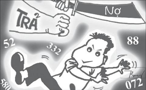 Sa chan vao lo de, ty thi mat vo hinh anh