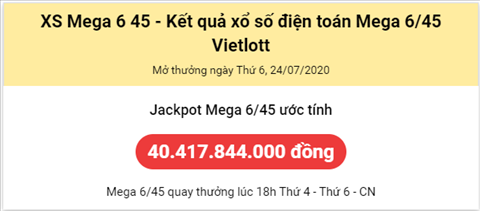 Thong ke Vietlott 24072020 - Phan tich Xo so Mega 645 Thu 6 hinh anh