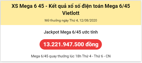 Thong ke Vietlott 12082020 - Phan tich Xo so Mega 645 12-08 Thu 4 hinh anh