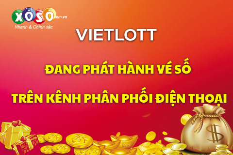 Vietlott dang phat hanh ve so tren kenh phan phoi dien thoai hinh anh