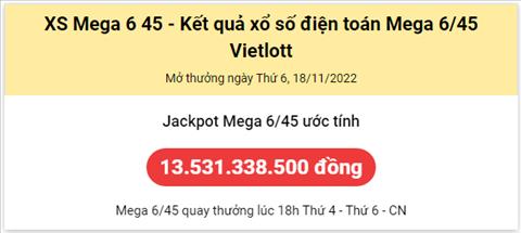 Thong ke Vietlott 18112022 - Phan tich Xo so Mega 645 Thu 6 hinh anh