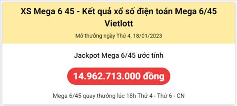 Thong ke Vietlott 18012023 - Phan tich Xo so Mega 645 18-01 Thu 4 hinh anh
